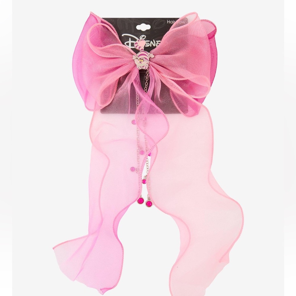 NWT Hot Topic Disney Alice in Wonderland Cheshire Cat hair bow